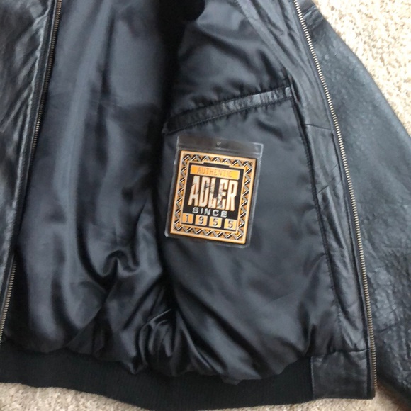 Adler Vintage Men’s Leather Jacket (Medium) - Picture 2 of 6